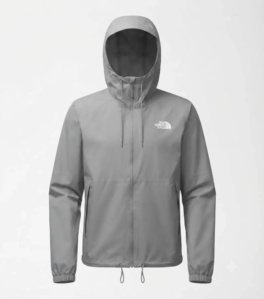 The North Face Antora Hooded Rain Jacket Meld Grey XL